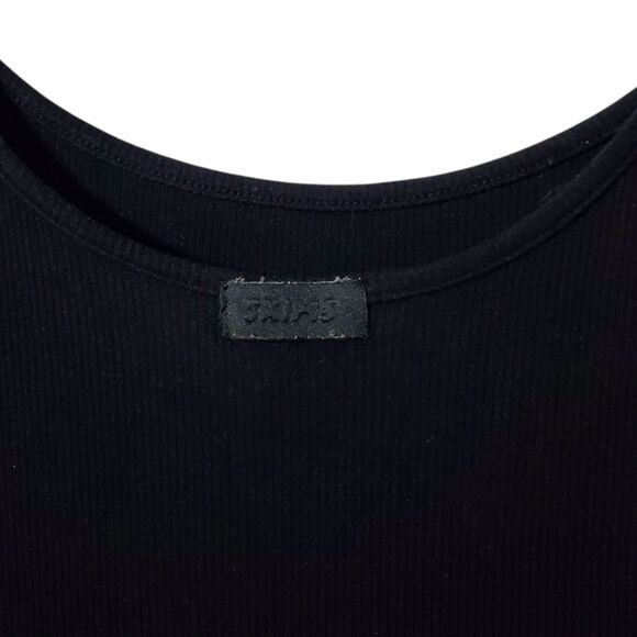 Skims Ribbed Modal Spaghetti Strap Maxi Dress Sz 2XL Black Bodycon Y2K - Picture 6 of 13